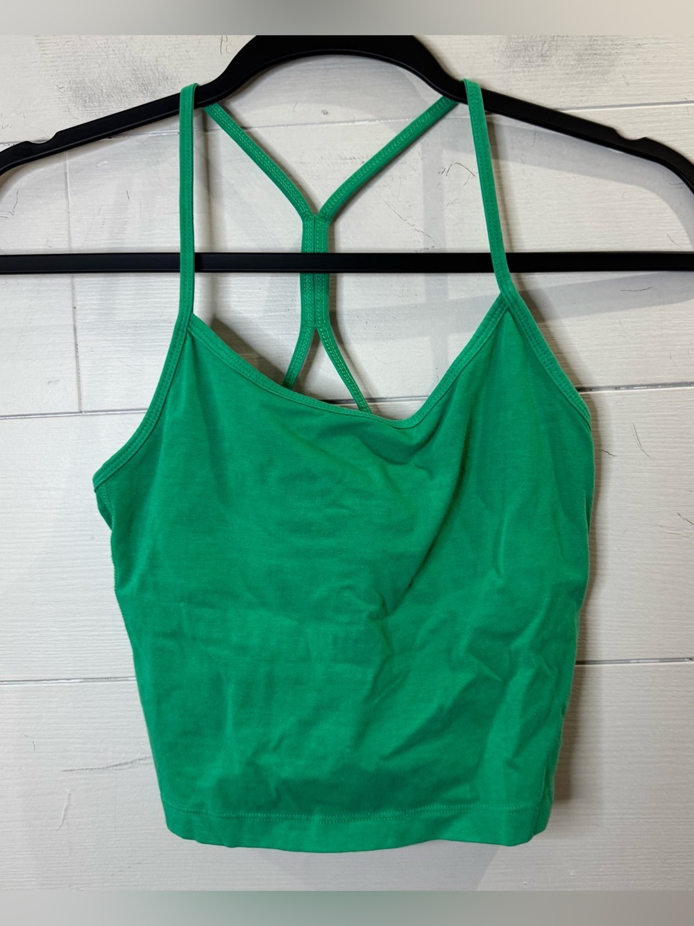 Victoria's Secret Pink NWOT Green Strappy Crop Tank Top Size XS